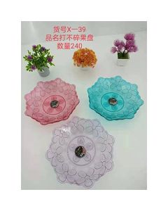 Transparent Fruit Plate, Fruit Plate, Snack Plate, Plastic Fruit Plate, Dried Fruit Storage Plate, 200/carton