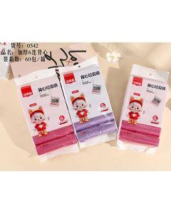 Vest garbage bag 6 in a thicker way