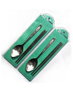 Stainless steel spoon and chopstick combination XTF-024 20sets/pack