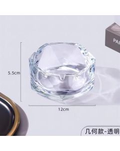 Glass ashtray transparent 24pcs/carton
