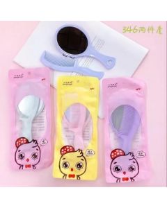 Handle mirror comb two-piece set 346 color 60 sets/carton