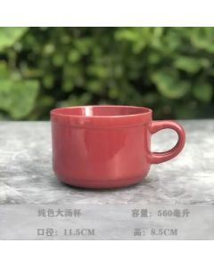 Large soup cup Large capacity ceramic cup Soup bowl with handle
