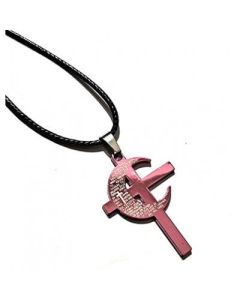 Necklace, vintage leather rope, men's pendant
