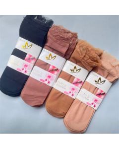 Lace socks Thin mid-leg Ultra-thin and breathable
