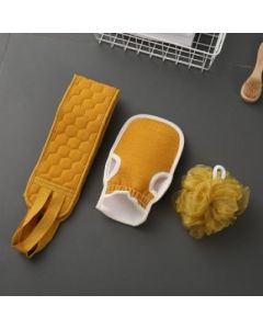 Bath towel strip double-sided three-piece set