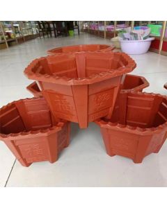 Large flower pots, high angle feet, plastic angular flower pots, nursery corner pots, base seedling planting pots