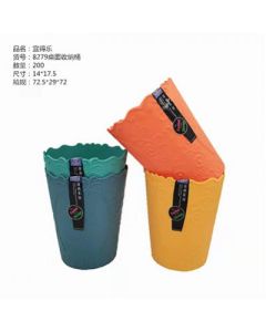 Embossed round storage bucket Scandinavian 200/carton/20/bag