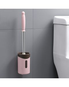 Wall-mounted toilet brush
