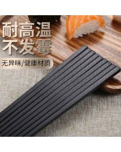 Fish scale alloy chopsticks black 5 pairs