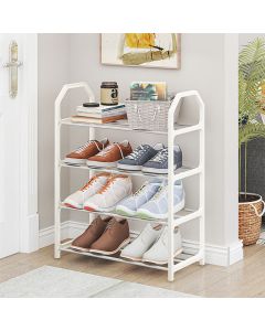 Shoe rack with three tubes