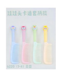 Soft Silicone Doll Head Cartoon Styling Comb 20/pack