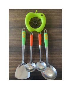 Soup spoon and spatula combination apple cutter five-piece set of 60 sets/carton