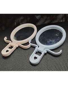 Oval vanity mirror Handheld small mirror Desktop beauty mirror