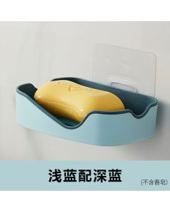 Diagonal double-walled soap dish