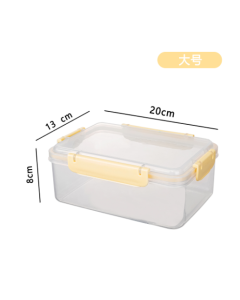 Crisper box with four buckles