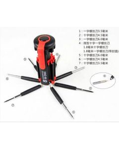 Multi-function screwdriver with LED light outdoor set car portable tool