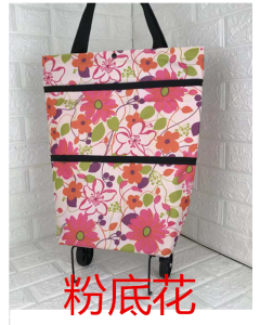 Shopping bag printed wheels