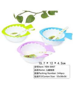 Children's Tableware Melamine Bowl and Spoon Set 144/Case