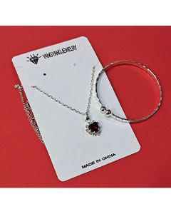 2-Piece Diamond Bangle Necklace No.4-11