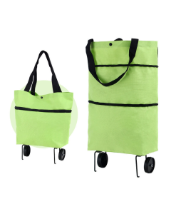Folding wheels shopping bag