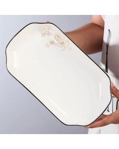 Fish Plate Rectangular Plate Ceramic 32cm