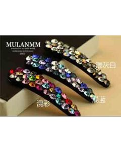 Hairpin side clip bangs clip Pure Czech rhinestones