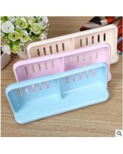 Suction cup soap dish holder Jianxiang double grid double suction cup