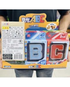 Letter Transforming Toy Robot Animal Assembly Model JJ695A 216 boxes/carton