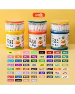 Water-soluble marker Kiss Duo 60 colors