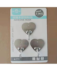 Sticky hook Le Miao 3 pieces stainless steel