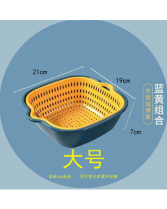 Drain baskets can be stacked squarely
