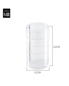 The rotating jewelry box is transparent