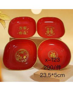 Snack plate PP material transparent