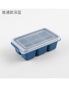 Ice tray with lid in six compartments