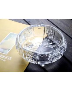 Glass three-legged ashtray Chinese tripod type transparent 30pcs/carton