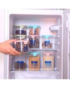 Clear plastic sealed jar 1000ml