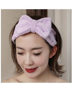 Wash your face and hair tie headband headband coral velvet