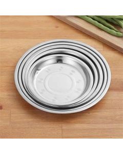 Stainless steel round shallow plate 20 shallow plate 1000/piece