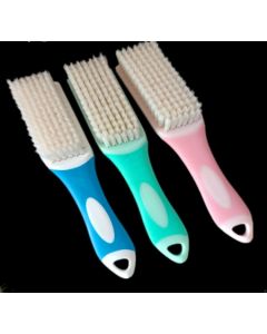 Shoe brush with silicone handle