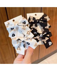 Bow band children's hair ornament Flower hair tie headpiece
