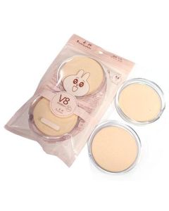 Round puff 2pcs for wet and dry use