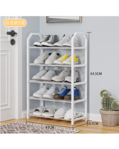 Shoe rack with three tubes