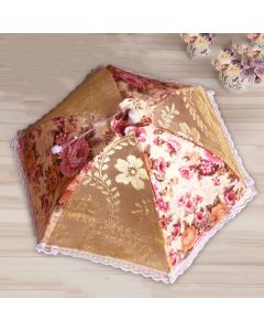 Folded meal cover Small hexagonal