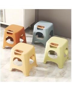 Plastic low stool square stool with portable coffee table bathroom anti-slip stool 50 pieces