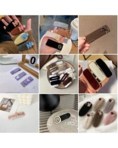 BB Clip Hair Clip Korean Plush Letter Shredded Hair Clip