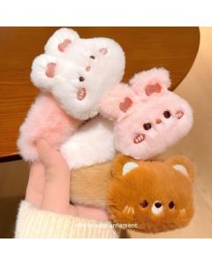 Plush hairpin female side bangs clip BB clip headwear