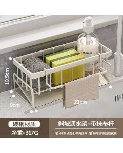 Wrought iron vertical drain rack 