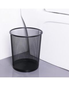 Paper basket, medium black, stainless steel, 28*26*22cm, 24/carton