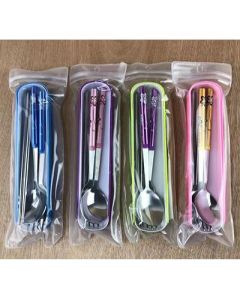 Western steak cutter, fork and spoon set 304 stainless steel