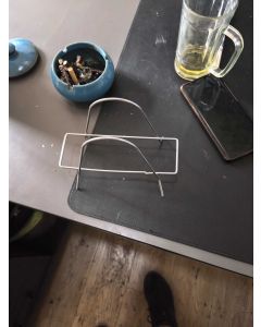 Wrought iron pot lid holder 